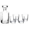 750ml Square Glass Decanter Set with Four DG301 Glasses and Gift Box