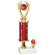 White Base Column Trophy | Profile Column Trophy | Laser Etched, LLC