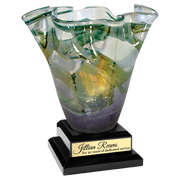 Blown Glass Vase | Art Glass Vase | Laser Etched, LLC