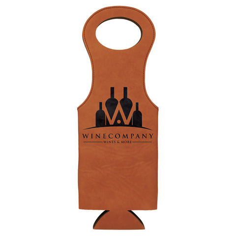Personalized Engraved Wine Bag - Housewarming Gift - Wine Lover Gift - Wine Carrier