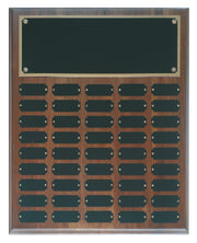Step Edge Genuine Walnut Completed Perpetual plaque - 9 Sizes Available