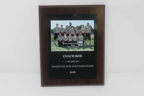 Coach Plaque - Team Photo - 8" x 10"
