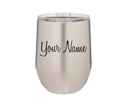 12 oz Personalized Polar Camel Stemless Tumblers, Laser Engraved.  Wine Tumblers - 12 colors to choose from - Travel Mug