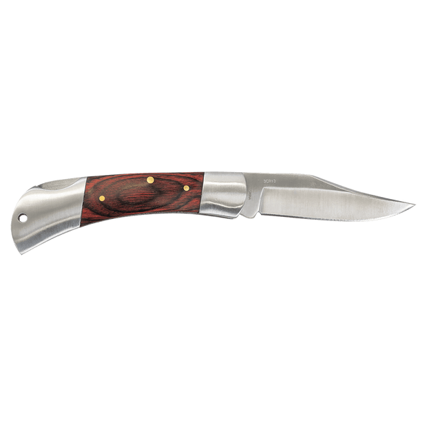 3 1/2" Wood Folding Knife