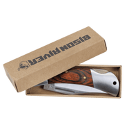 3 1/2" Wood Folding Knife