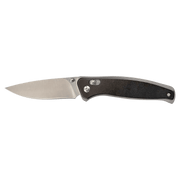 4 1/2" Black Button Lock Folding Knife with Clip