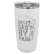 Polar Camel 20 oz. White Golf Tumbler with Dimples and Slider Lid