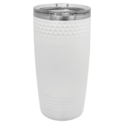 Polar Camel 20 oz. White Golf Tumbler with Dimples and Slider Lid