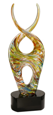 Color Twist Art Glass 14"