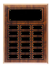 Cherry Finish Grooved Completed Perpetual plaque - 3 Sizes Available