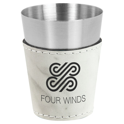 Custom Whiskey Glasses | Stainless Steel Shot Glass | Laser Etched