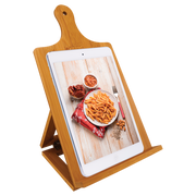 Bamboo Chef Easel | Cookery Book Stand | Laser Etched