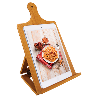 Bamboo Chef Easel | Cookery Book Stand | Laser Etched