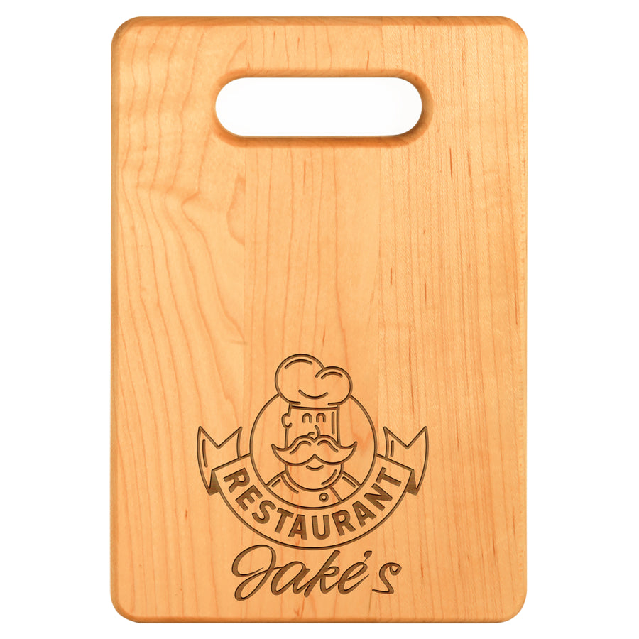 Maple cutting boards with handle – Peachtree Laser Supply