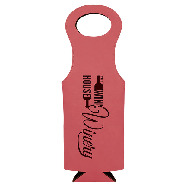 Personalized Engraved Wine Bag - Housewarming Gift - Wine Lover Gift - Wine Carrier