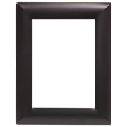 Metal Smooth Black or Silver Photo Frame with Glass Insert
