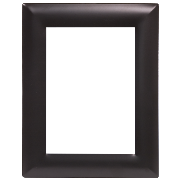 Metal Smooth Black or Silver Photo Frame with Glass Insert