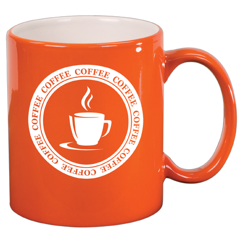 Ceramic Coffee Mug | Colorful Coffee Mugs | Laser Etched