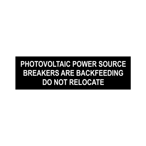 .5x1.75, Photovoltaic Power Source - Black background, white letters
