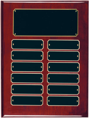 Rosewood Piano Finish Completed Perpetual plaque - 7 Sizes Available