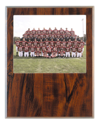 Cherry Finish Plaques with Slide-In Photo Frame