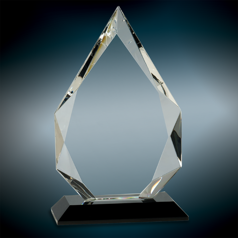 Diamond Crystal on Black Pedestal Base