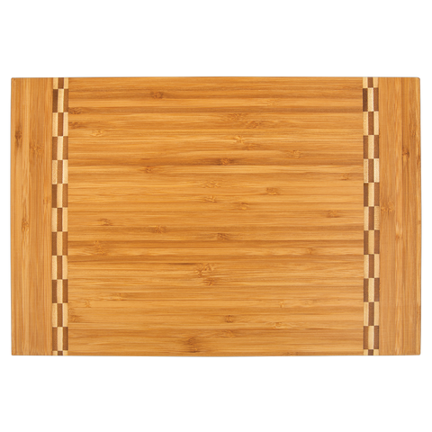 Personalized Bamboo cutting board with stand - Three sizes to choose from