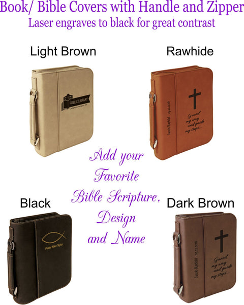 Personalized Engraved Bible/ Book Cover - Standard size 7 1/2" x 10 3/4"