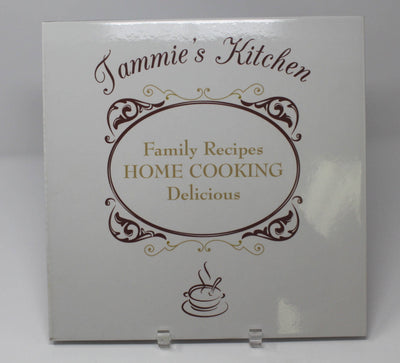 12" x 12" Personalized Family Recipe Ceramic Kitchen Tile Decor