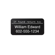 Durablack Outdoor Engraving Material - Customized and Laser Engraved with your own text - Multiple sizes and adhesive backing