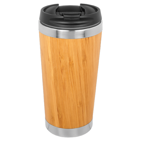 Bamboo Travel Mug | Bamboo Wood Tumbler | Laser Etched, LLC