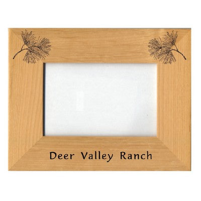 Red Alder Photo Frame with Glass Insert